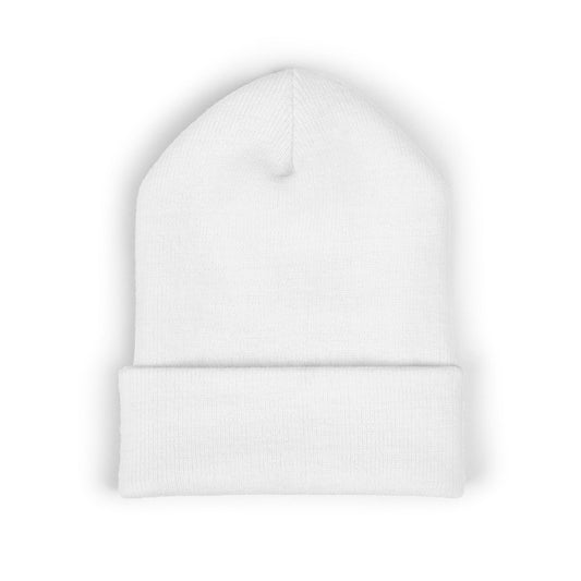 Embroidered Pink Shield Beanie
